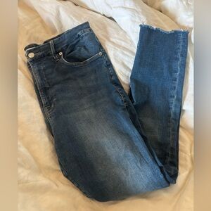 Good American good waist crop skinny jeans 14/32